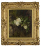 LOUISE ELLEN PERMAN (Scottish; 1854 - 1921). Still Life of Roses on Ledge