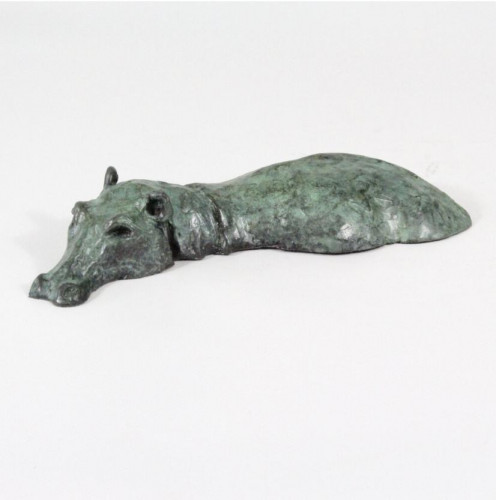 Small Hippo II (17 of 25) verdigris