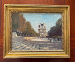 EDWARD SEAGO RBA. ARWS. RWS (1910-1974) Terrace des Feuillants, Paris