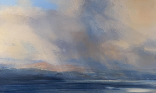 ZARINA STEWART-CLARK Broken Light, Lismore - Ben Cruachan in Cloud