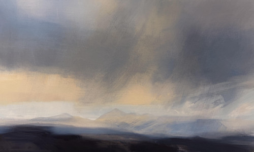 ZARINA STEWART-CLARK Incoming Rain, Dùn da Ghaoithe, Mull