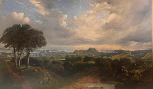 JR Scott Panoramic View of Edinburgh.