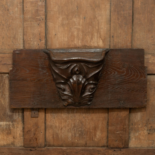 A mid-15th century oak misericord, Southern Netherlands, circa 1445