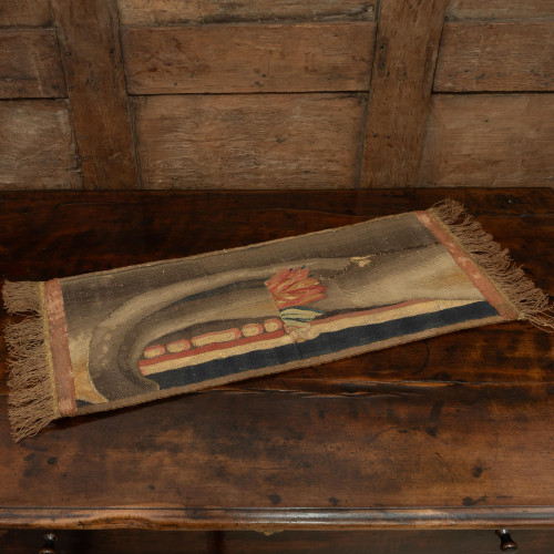 A table runner of 17th century tapestry border, circa 1680