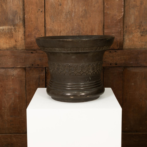 A documented Charles II large bronze mortar, dated 1684, made for Roger Warde by James Bartlet (fl. 1675-1700), of the Whitechapel Foundry, London