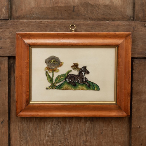 A Charles II beadwork slip, circa 1660