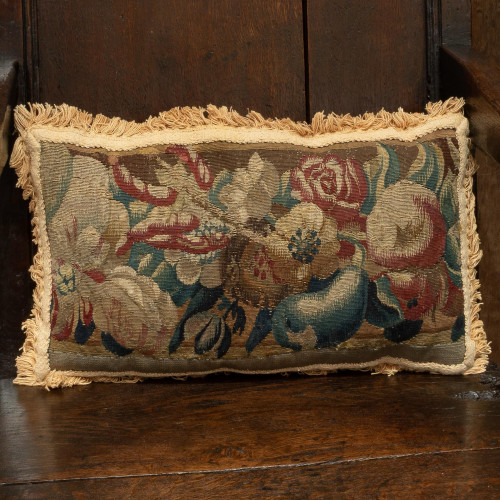 A 17th century tapestry border cushion