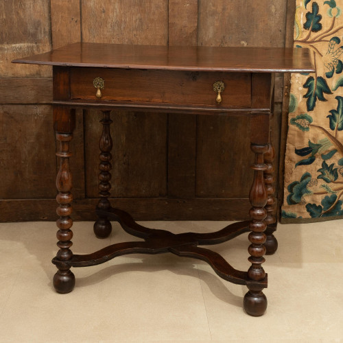 A William & Mary oak side table, circa 1690