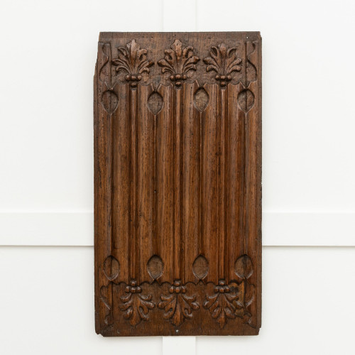 A rare Henry VIII oak linenfold-carved panel, circa 1510-20