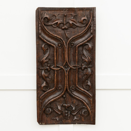 A fine Henry VIII oak parchemin panel, circa 1510-20
