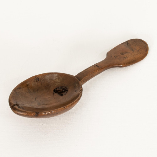 A small fruitwood spoon, Welsh, circa 1850
