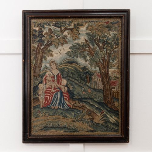 A good George II needlework panel, circa 1730