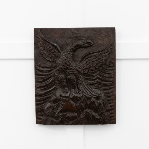 A 17th century carved oak panel, North European, circa 1680