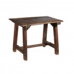 Sidetable Low Coffee Sofa Occasional Spanish Walnut Folk Vernacular 17th Century