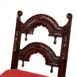 Chairs Set of 5 Baroque Jacobean Antiquarian Oak Architectural Country House