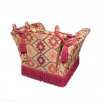 Armchair/Single Seat Settee or Sofa, Upholstered Kelim Knole Vintage Country House Massive 4ft, 120cm wide