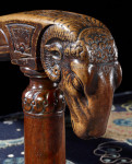 Pair of Walnut Armchairs, Late 16th Century, French Renaissance, with Ram Mask C