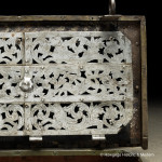 An Exceptional, Late-Renaissance, Nuremberg, Iron, 'Armada Box', Strongbox Or Travelling Safe With Ducal Coronet & Original, Naïve, Painted Decoration On Later Sledge Feet