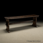 A Characterful, 17th Century, Oak, Vernacular, 8-10-Seater, Tavern, Trestle Table, 217cm., 7ft.1" Long