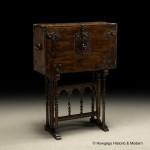 AN EXCEPTIONAL SPANISH COLONIAL VARGUEÑO OR BARGUEÑO, tortoiseshell, ebony, engraved ivory and Colonial hardwood, Spain, late 16th / early 17th century (cabinet)