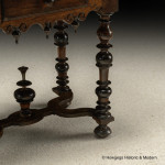 A Late-17th Century Italian, Walnut and Ebonised Side Table.