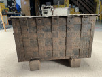 A Rare Ducal "Armada" Strongbox (Travelling Safe) wrought iron with original polychrome painted decoration, Nuremberg, late Renaissance, late 16th / early 17th century