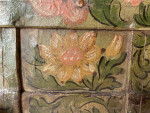 A Rare Ducal "Armada" Strongbox (Travelling Safe) wrought iron with original polychrome painted decoration, Nuremberg, late Renaissance, late 16th / early 17th century