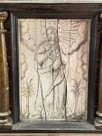 AN EXCEPTIONAL SPANISH COLONIAL VARGUEÑO OR BARGUEÑO, tortoiseshell, ebony, engraved ivory and Colonial hardwood, Spain, late 16th / early 17th century (cabinet)