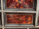 AN EXCEPTIONAL SPANISH COLONIAL VARGUEÑO OR BARGUEÑO, tortoiseshell, ebony, engraved ivory and Colonial hardwood, Spain, late 16th / early 17th century (cabinet)