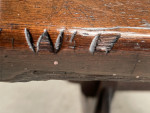 A Characterful and Unusually Wide, 10-12 Seater, Vernacular Trestle Table oak and pine, England, 19th century 244 cm (8 ft) long; 87 cm (34 in) wide;