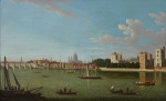A view of the Thames from the north bank with Old Westminster Bridge, 
Lambeth Palace and St Paul’s