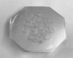 A SILVER TOBACCO BOX Circa 1910