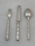 SILVER 3 PIECE CHRISTENING SET 1903