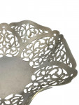 Solid Silver Pierced Dish - London - 1958 by Israel Freeman & Son