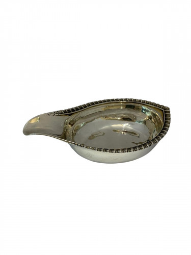 GEO III SOLID SILVER PAP BOAT - LONDON - 1814 by  REBECCA EMES & EDWARD BARNARD I