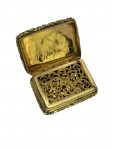George IV Silver Gilt Vinaigrette - Birmingham - 1826 by John Bettridge