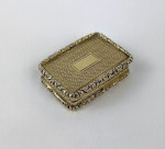 George IV Silver Gilt Vinaigrette - Birmingham - 1826 by John Bettridge