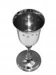 Solid Silver Wine Goblet / Kiddish Cup - Sheffield - 1975