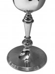 Solid Silver Wine Goblet / Kiddish Cup - Sheffield - 1975