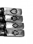 SET OF 4 SOLID SILVER BRIDGE PENCILS