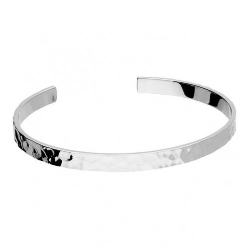 Sterling Silver Hammered Bangle