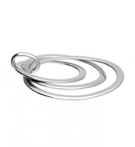 Sterling Silver Triple Circle Pendant ON Chain