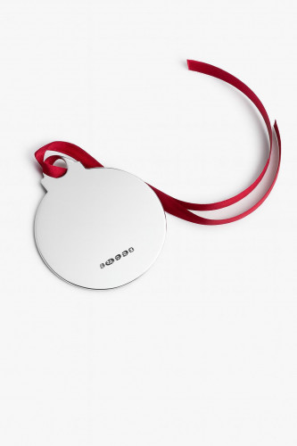 Solid Silver Flat Bauble or Bookmark