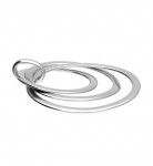 Sterling Silver Triple Circle Pendant ON Chain