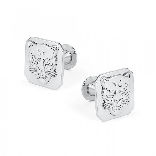 Solid Silver 'London Leopard's Head' Cufflinks