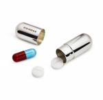 Solid Silver Capsule Pill Box