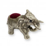 Solid Silver Standing Elephant Pin Cushion