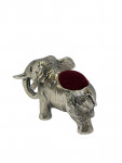 Solid Silver Standing Elephant Pin Cushion