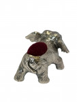 Solid Silver Standing Elephant Pin Cushion