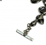 Solid Silver Polished Pebble Bracelet